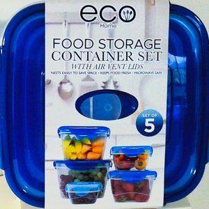 Food Storage 5 Pc Container Set